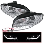 Projector Headlights Fits 2006-2008 Audi A4 S4 B7 Led Strip Headlamps Left+right New. Price: $195.22.