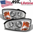 Kac For 2004-2008 Chevy Malibu Headlights Assembly Pair Chrome Housing Headlamp New. Price: $81.99.