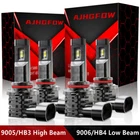 Ajhgfow 9005 9006 Led Headlight Bulbs Conversion Kit 6500K White 80000LM 400W New. Price: $39.99.