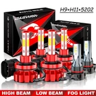 6X Bulbs Led Headlights Hi/lo Beam Fog 6500K White H11+H11+H16/5202 Combo New. Price: $63.99.