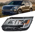 Headlight W/ Led Drl Chrome Housing Ford Explorer 2016-2019 Driver Left Side New. Price: $101.46.
