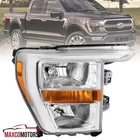 Right Passenger Side Headlights Fit 2021-2023 Ford F150 F-150 Halogen Headlamps New. Price: $156.49.