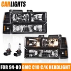 2X Headlights W/parking Turn Signal Fit For 94-00 Gmc C10 C/k Suburan New. Price: $80.09.