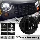 Black 7" Inch Round Headlight High/low Beam 97-18 Fit For Jeep Wrangler Jk Tj Lj New. Price: $29.01.