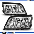 For 94-00 Mercedes Benz W202 C-class C220 C230 C280 C36 C43 Chrome Headlight Set New. Price: $147.99.