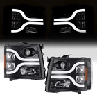 For 2007-2013 Chevy Silverado 1500 2500 3500 Led Headlights Projector Black New. Price: $168.91.