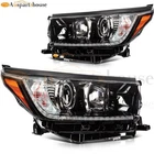 2X Black Headlights Assembly For 2017-2019 Toyota Highlander W/led Drl Projector New. Price: $231.17.