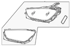 Genuine Mercedes-benz Headlamp Assembly 167-906-87-04 New. Price: $1856.00.