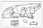 Genuine Nissan Headlamp Assembly 26060-6WK6A New. Price: $1796.73.