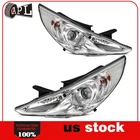 For 2011-2014 Hyundai Sonata Headlights Assembly Pair Chrome Housing Headlamp New. Price: $105.99.