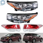 Headlights Passenger+driver For 2014 15 16 Toyota Highlander Tail Outer New. Price: $206.91.