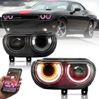 Rgb Vland Projector Led Headlights For 2008-2014 Dodge Challenger W/sequential New. Price: $373.99.