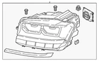 Genuine Volkswagen Composite Assembly 3CN-941-035-B New. Price: $798.52.