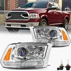 Chrome Headlmaps For 13-18 Dodge Ram 1500 2500 3500 Led Drl Projector Headlights New. Price: $180.99.