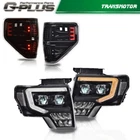 Fit For 2009-2014 F150 Black/clear Dual Led Projector Headlights + Tail New. Price: $285.00.