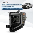 For 2022 2023 2024 Gmc Sierra 1500 AT4X Full Led Headlight Left Driver Gray New. Price: $214.99.