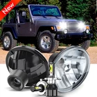 Pair 7" Inch Round Led Headlights High Low Beam For Jeep Wrangler Tj 1997-2006 New. Price: $49.99.