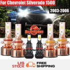For Chevrolet Silverado 1500 2003-2006 Led Headlight Hi Lo Beam Fog Bulbs New. Price: $43.02.