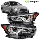 For Infiniti Q50 2014-2022 Headlights Assembly Pair Black Housing Headlamp New. Price: $352.99.