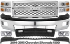 Front Bumper Chrome & Headlight Kit For 2014-2015 Chevrolet Silverado 1500 New. Price: $997.99.