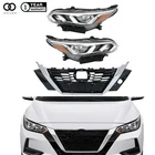 For 2020-2021 Nissan Sentra Halogen Headlights+ Front Bumper Upper Grille Lh&rh New. Price: $216.32.