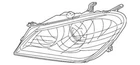Genuine Suzuki Composite Headlamp 35320-57L00 New. Price: $356.55.