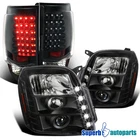 Fits 2007-2014 Gmc Yukon Black Led Drl Projector Headlights+brake Tail New. Price: $301.11.
