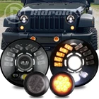 Combo 4PCS For Jeep Jku 07-18 7" Led Headlights + Amber Turn Signal New. Price: $75.98.