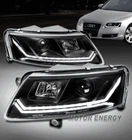 For 09 10 11 Audi A6 Quattro Led Tube Projector Headlights Lamp Black Left+right New. Price: $466.95.