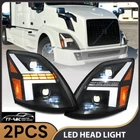 Black Pair Led Headlight Assembly For Volvo 04-15 VN/04-18 Vnl VNM/15-18 Vnx New. Price: $569.00.