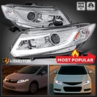 Fits 2012-2015 Honda Civic Led Bar Projector Headlights Lamps Left+right 12-15 New. Price: $299.38.