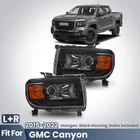 For 2015-2022 Gmc Canyon Halogen Headlights Upgrade Black Housing Pair W/bulbs New. Price: $275.00.