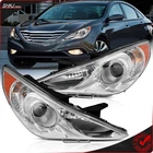 Headlights Assembly For 2011-2014 Hyundai Sonata Chrome Housing Left&right Pair New. Price: $110.98.