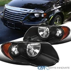 Black Fits 2005-2007 Chrysler Town & Country Headlights Lamps L+r 06 New. Price: $86.95.