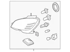 Genuine Mercedes-benz Headlight Assembly 204-906-99-03 New. Price: $1050.70.