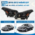 Hid Headlight For 2010-2013 Infiniti G37/2011-2012 G25 Sedan Black W/o Afs Pair New. Price: $303.99.