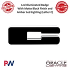 Oracle Lighting Led Illuminated Badge ( ) Amber W/ Matte Black #3141-C-005 New. Price: $59.87.