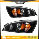 Pair For 2004 2005 2006 2007 2008 Chevy Malibu Headlights Assembly Black Housing New. Price: $81.49.