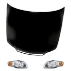 For Audi A4 Quattro 05 3-PIECE Kit (driver And Passenger Side Headlights, Hood New. Price: $526.03.