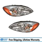 Headlight Assembly Set Driver & Passenger Side Fits 2000-2007 Ford Taurus New. Price: $114.95.