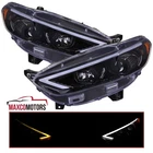 Black Smoke Projector Headlights Fits 2013-2016 Ford Fusion Led Switchback L+r New. Price: $352.49.