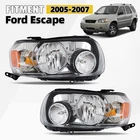 Halogen Headlight 2005-2007 Ford Escape With Bulb Chrome Left+right Pair New. Price: $129.99.