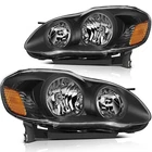Front Halogen Headlights Assembly Reflector Lamps For 2003-2008 Toyota Corolla New. Price: $75.02.