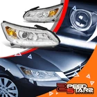 For 13-15 Accord Left+right Amber Side Chrome Led Drl Projector Bumper Headlight New. Price: $192.00.