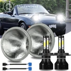 For 1990-1997 Mazda Miata Projector 7"INCH Round Led Headlight Housing H4 Bulb New. Price: $39.98.