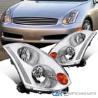 Headlights Fits 2003-2005 Infiniti G35 2DR Coupe Clear Lamp Pair Left+right New. Price: $219.95.