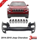 Front Bumper Cover & Grille Assembly For 2014-2018 Jeep Cherokee New. Price: $209.14.