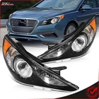 Black Headlight For 2011-2014 Hyundai Sonata 4DR Driver+passanger Projector Lamp New. Price: $93.98.