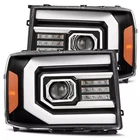 Alpharex For 2007-2013 Gmc Sierra Halogen Projector Headlights Lamps Black New. Price: $410.00.