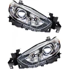 For Mazda Headlight 2014 15 16 2017 Driver And Passenger Pair Halogen Capa New. Price: $457.61.
